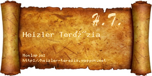 Heizler Terézia névjegykártya
